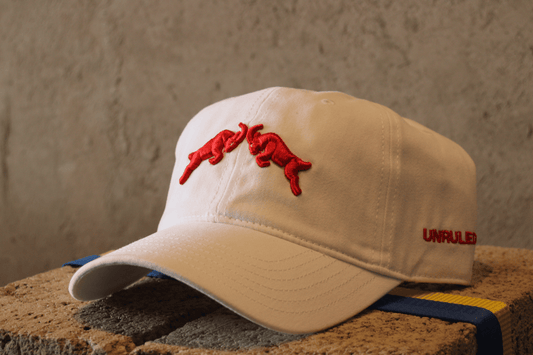 DAD HAT ROJIBLANCO